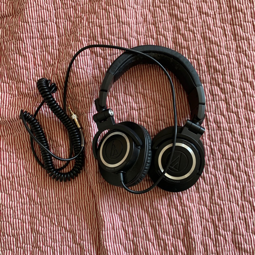 Audio Technica ATH M50 headphones